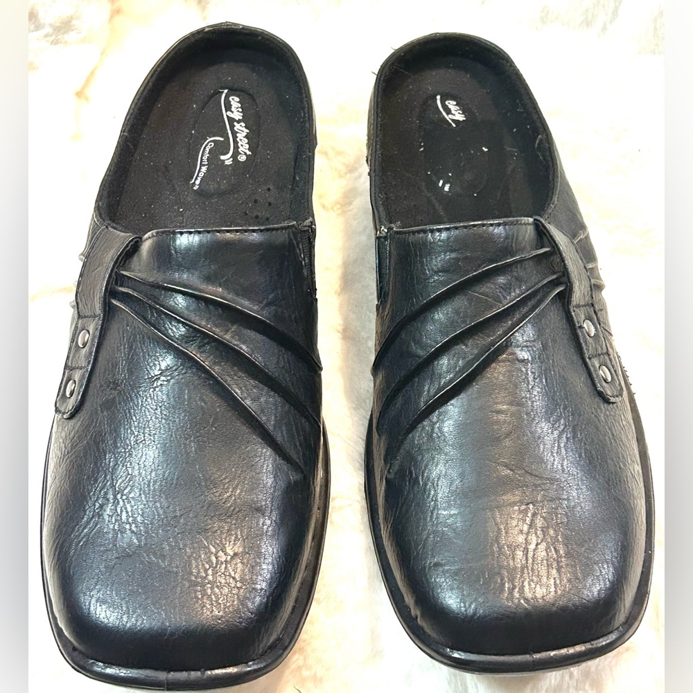 Size 9 WIDE Easy Street Comfort Wave clogs mules slip on - Picture 3 of 12